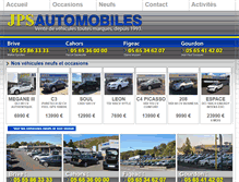 Tablet Screenshot of jpsautomobiles.fr